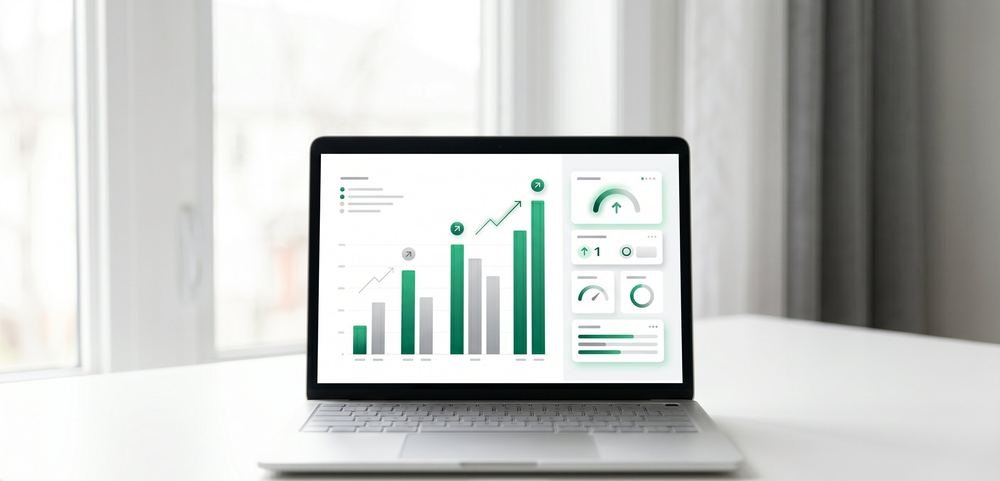 Dashboard de métricas de crecimiento gestionado por 5INKO para ASCapital